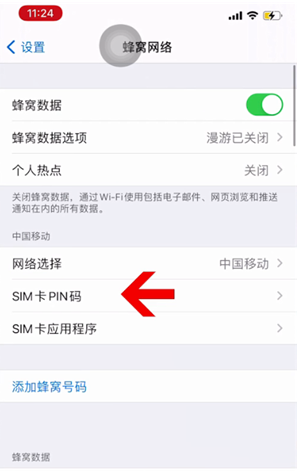 东平苹果14维修网分享如何给iPhone14的SIM卡设置密码 